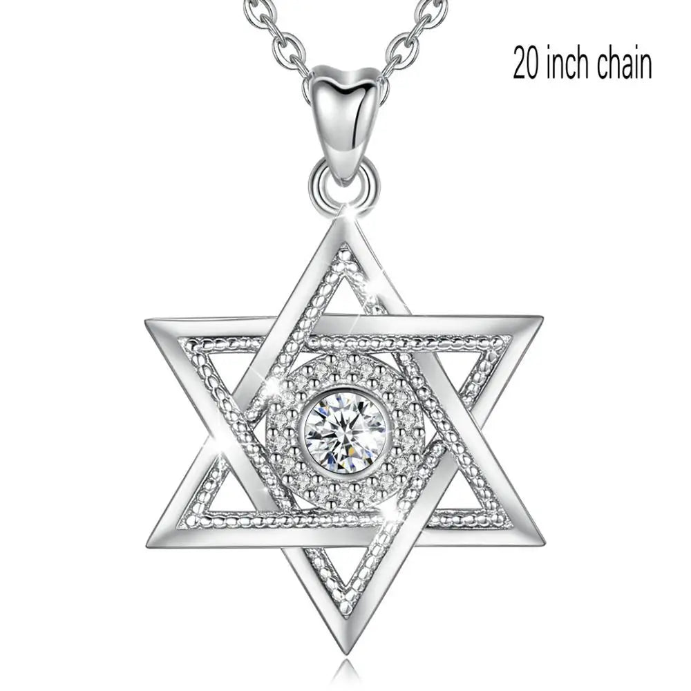 Video – Anhänger Davidstern aus 925er Sterlingsilber und Zirkonia