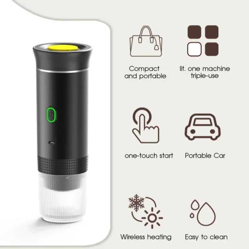 (Nescafé, Dolce Gusto, gemahlener Kaffee) Kabellose tragbare 3-in-1-Kaffeemaschine mit mehreren Kapseln