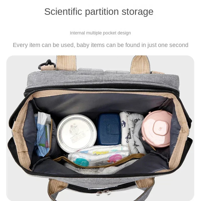 Video Multifunktions-Wickeltasche Rucksack mit Wickelunterlage
