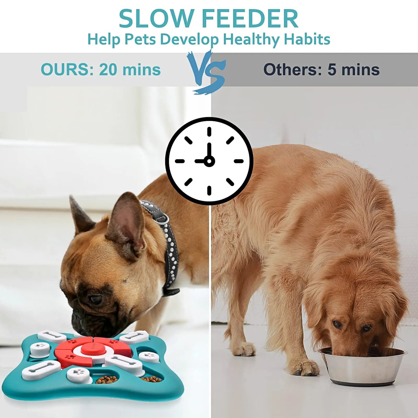 Interactive Dog Puzzle Toy – Treat Dispenser for Mental Stimulation & Training