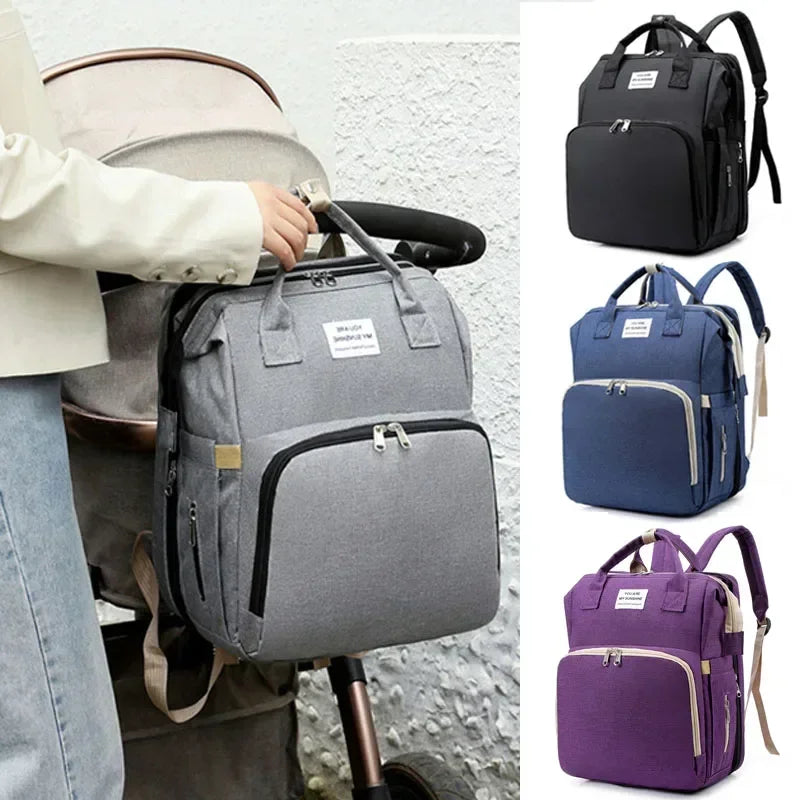 Video Multifunktions-Wickeltasche Rucksack mit Wickelunterlage