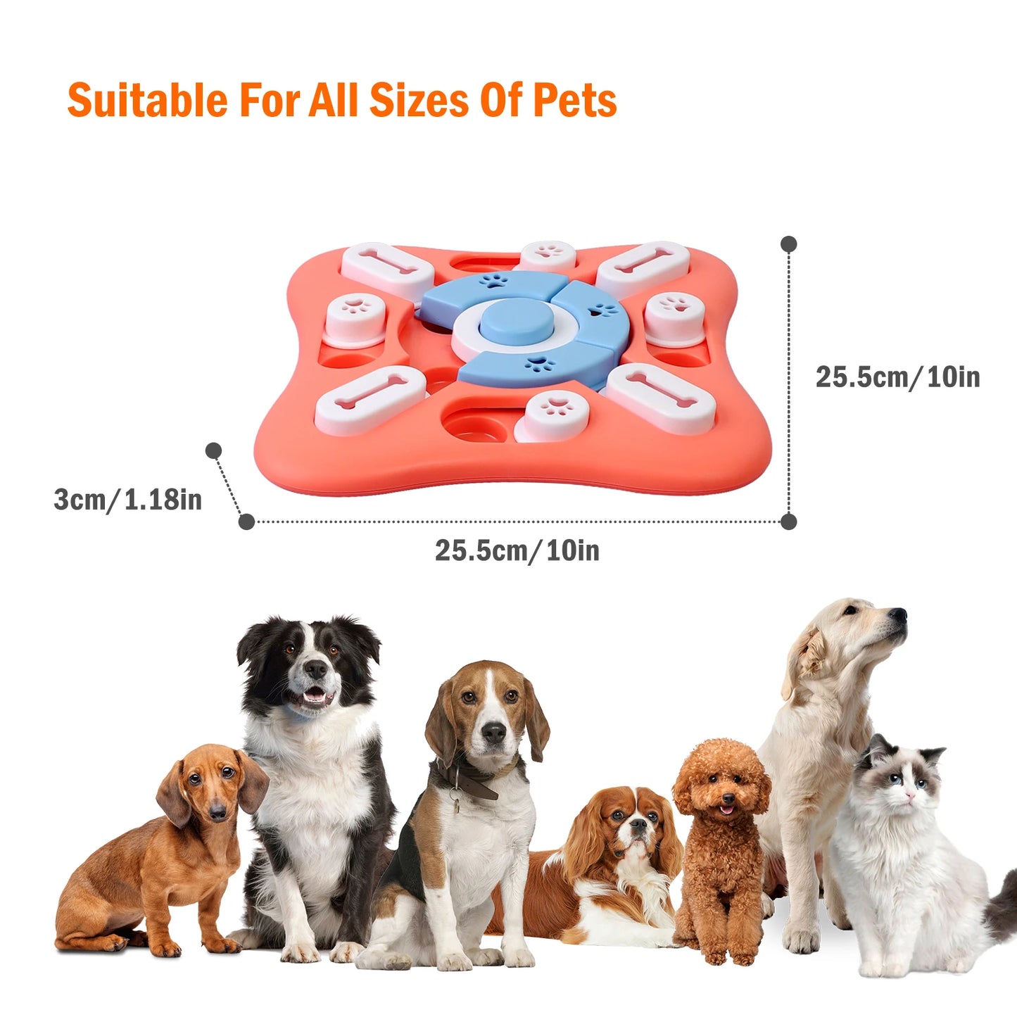 Dog Puzzle Toy for IQ Training & Mental Enrichment, feeder
