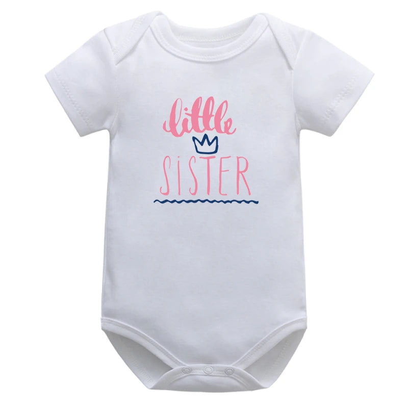 Baby-Strampler – Kurzarm-Overall aus Baumwolle mit „I Love Mom & Dad“-Aufdruck
