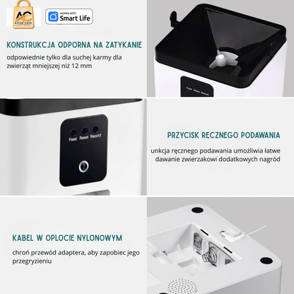 Automatic Smart Food Dispenser with HD Camera WiFi