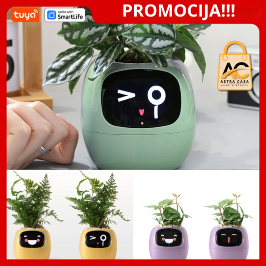 Tuya Ivy Smart Planter – inteligentna doniczka z 49 ekspresjami, 7 czujnikami i układami AI.
