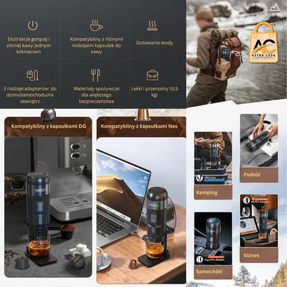 Portable Coffee Machine for Car & Home,DC12V  - 3 in 1 Expresso,Nexpresso Dolce