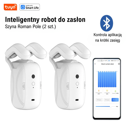 Tuya Smart Curtain Robot – Bluetooth, sterowanie aplikacją, Pull-to-Start, udźwig 8 kg