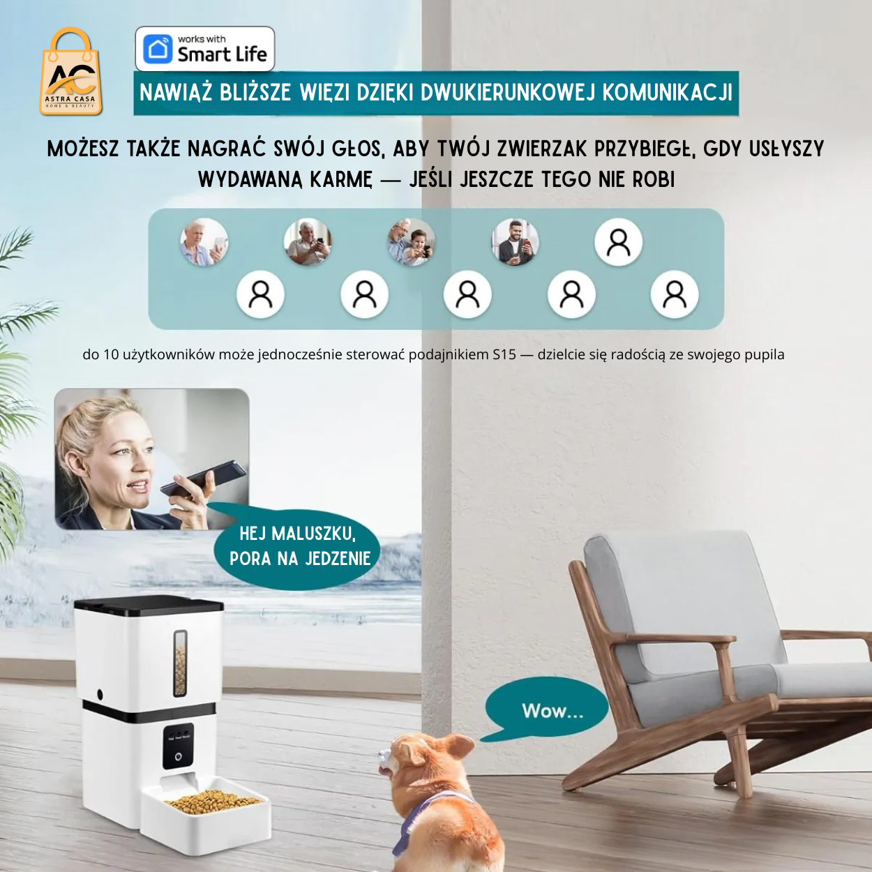 Automatic Smart Food Dispenser with HD Camera WiFi