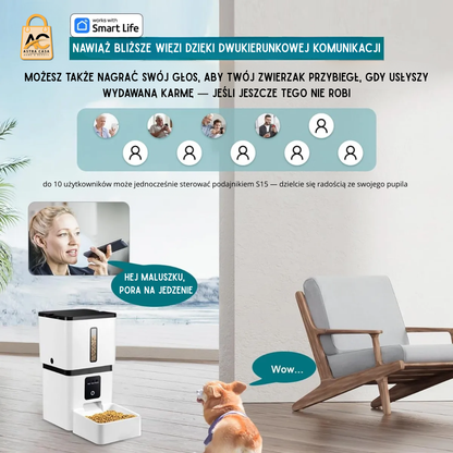 Automatic Smart Food Dispenser with HD Camera WiFi