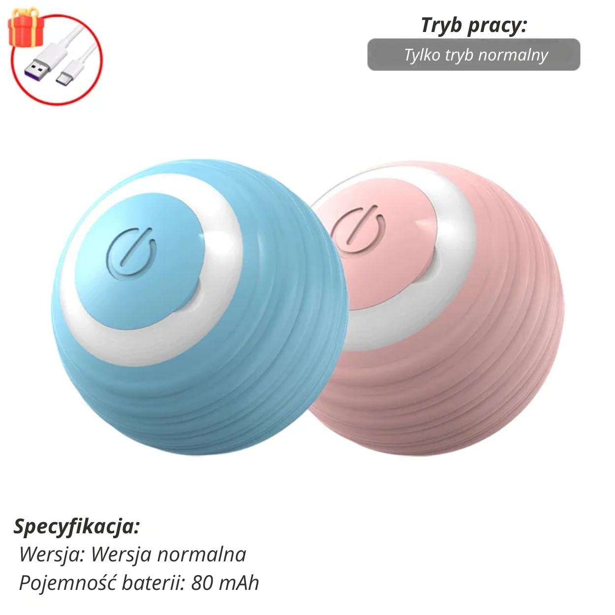 Interaktywna, ładowalna inteligentna zabawka dla zwierząt