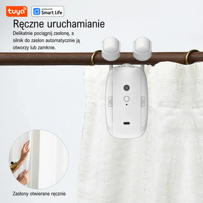 Tuya Smart Curtain Robot – Bluetooth, sterowanie aplikacją, Pull-to-Start, udźwig 8 kg