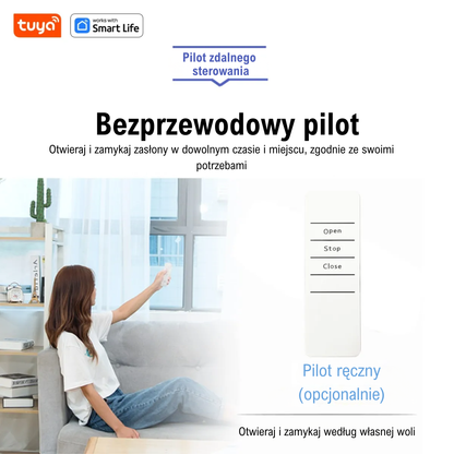 Tuya Smart Curtain Robot – Bluetooth, sterowanie aplikacją, Pull-to-Start, udźwig 8 kg