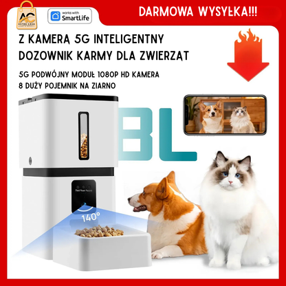 Automatic Smart Food Dispenser with HD Camera WiFi