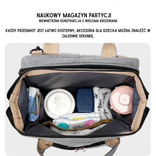 Large Capacity Multi Functional Diaper Bags Nursing Bags