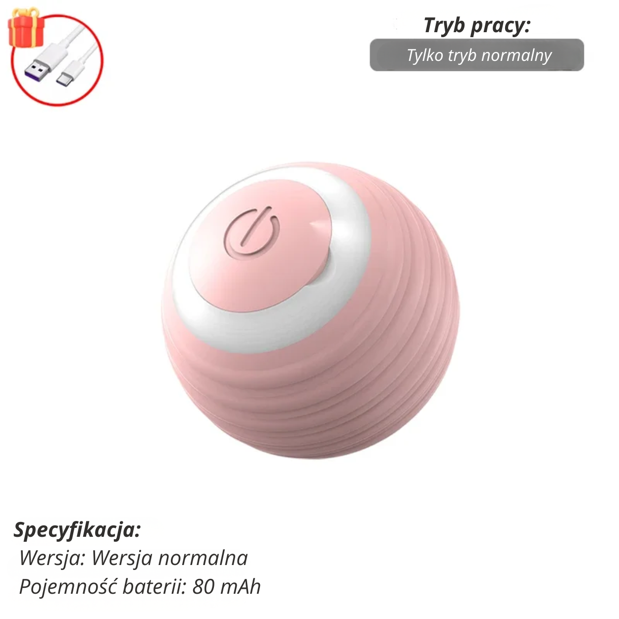 Interaktywna, ładowalna inteligentna zabawka dla zwierząt