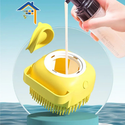 Video – Silikon-Badebürste für Haustiere – Sanftes Shampoo und Fellpflege