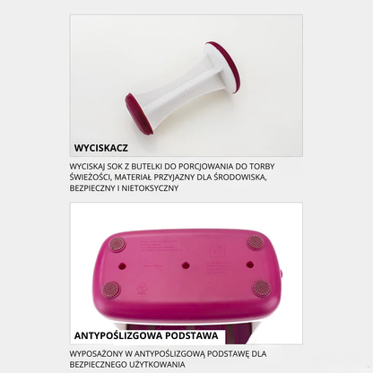 Stacja do wyciskania uzupełniających pokarmów dla niemowląt