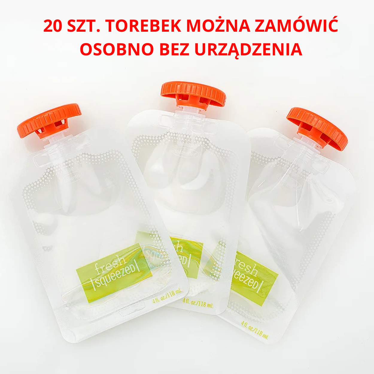Stacja do wyciskania uzupełniających pokarmów dla niemowląt