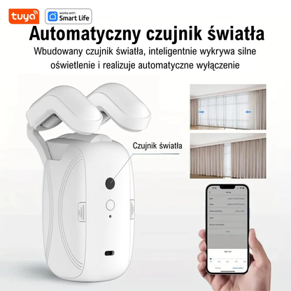 Tuya Smart Curtain Robot – Bluetooth, sterowanie aplikacją, Pull-to-Start, udźwig 8 kg