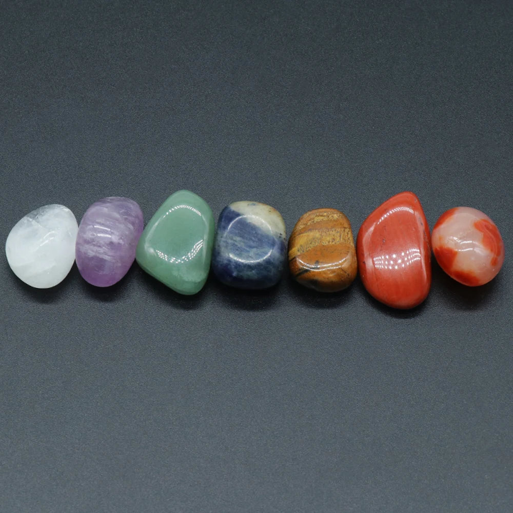 Natural Crystal Chakra Set – Energy Healing & Meditation Stones Collection