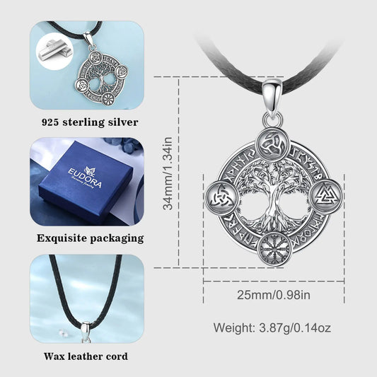 Video – Halskette mit Lebensbaum aus 925er Sterlingsilber