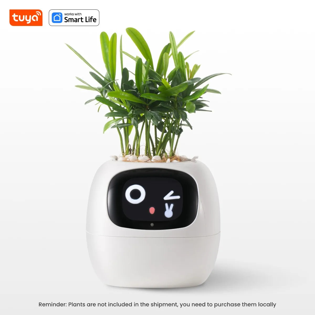 Tuya Ivy Smart Planter, 49 Rich Expressions,7 smart sensors, AI Chips