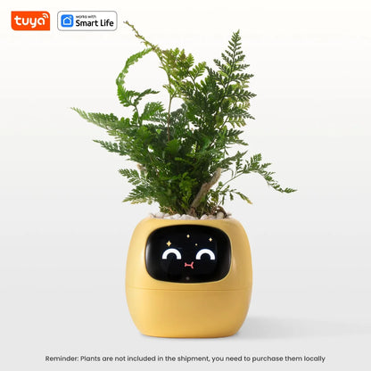 Tuya Ivy Smart Planter, 49 Rich Expressions,7 smart sensors, AI Chips