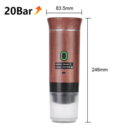 Wireless Electric Portable  Coffee Machine 3-in-1 Espresso - Dolce Gusto - Nespresso