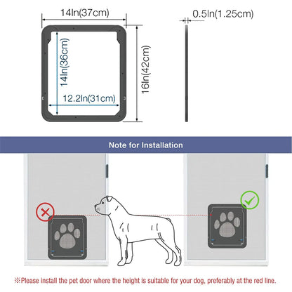 Video - Haustier-Fliegengittertür – Abschließbar, selbstschließend, für Hunde &amp; Katzen