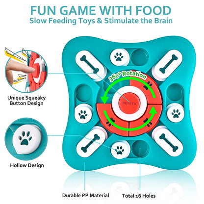 Interactive Dog Puzzle Toy – Treat Dispenser for Mental Stimulation & Training